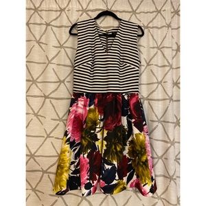 Floral Striped Dress WITH POCKETS!